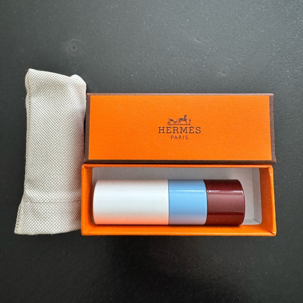 Rouge Hermès Satin Lipstick in 45 Rose Ombré